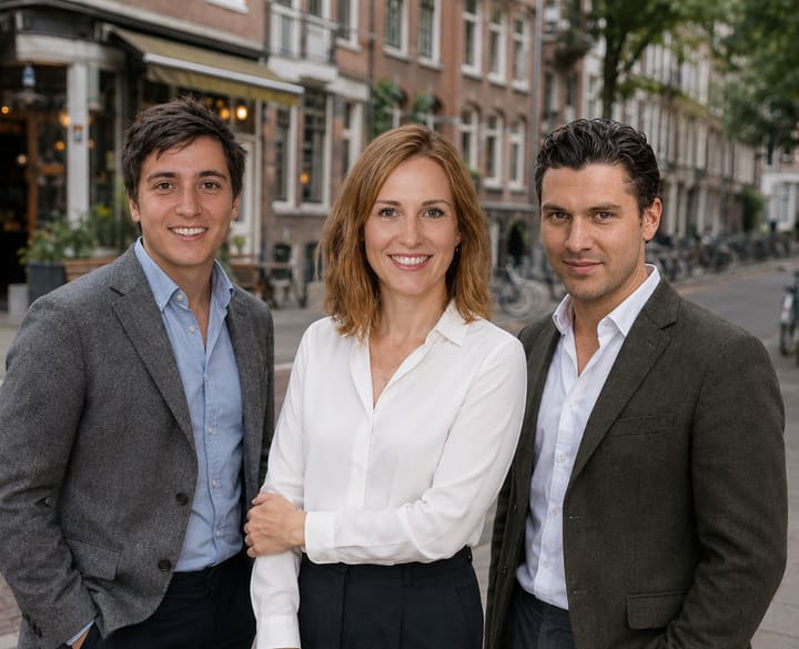 Nick, Patricia en Lars van Vastgoedhandelaar.nl